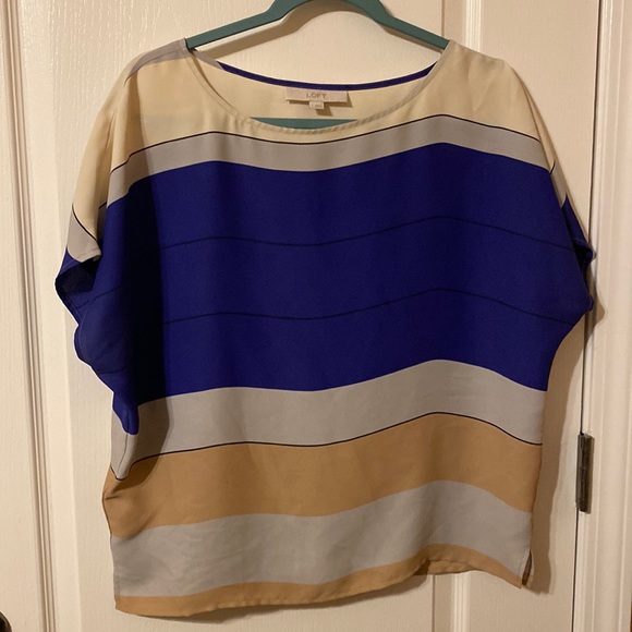 LOFT Tops - Purple striped loft top